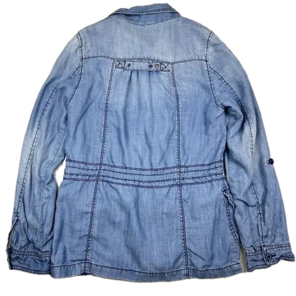 ANTHROPOLOGIE Marrakech Chambray Anorak Denim Jacket Size XS ✨💙✨ - Picture 8 of 14